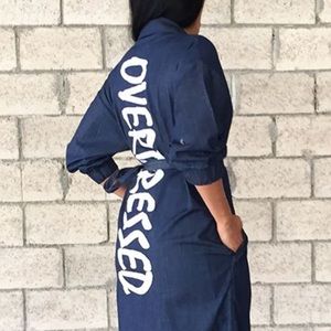 Belted Denim street style jacket. Oversized Print